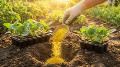 キャベツ苗の定植で失敗しない植え穴づくり、堆肥・木灰・リン酸の入れ方